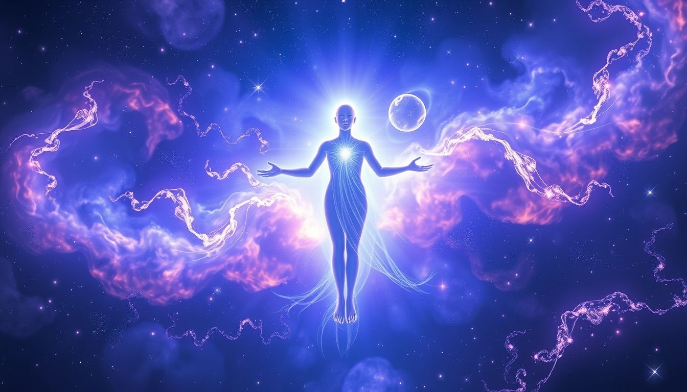 L’indigo vif symbolise une transformation spirituelle profonde et immédiate.