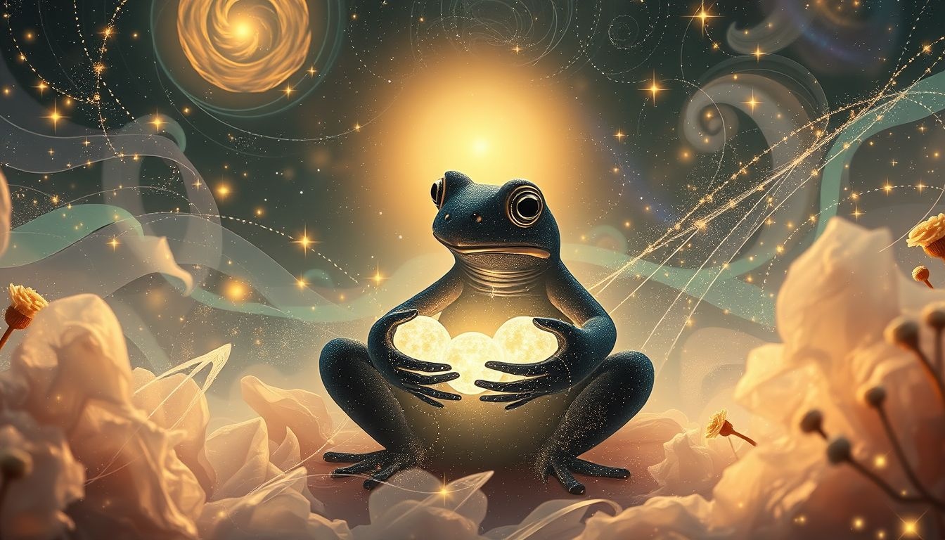 Le crapaud symbolise souvent la fertilité et la créativité maternelle.