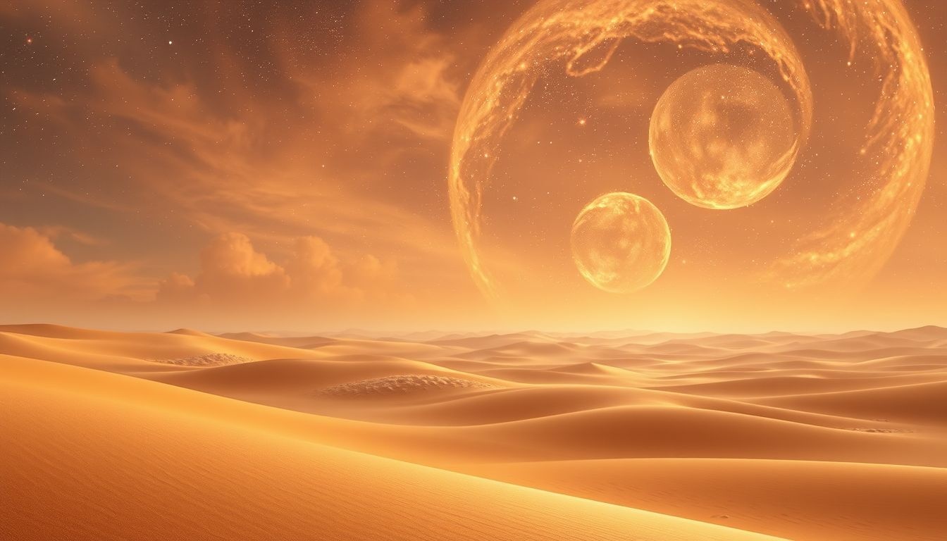 Le lever du soleil sur le désert symbolise un nouveau commencement plein d’espoir.