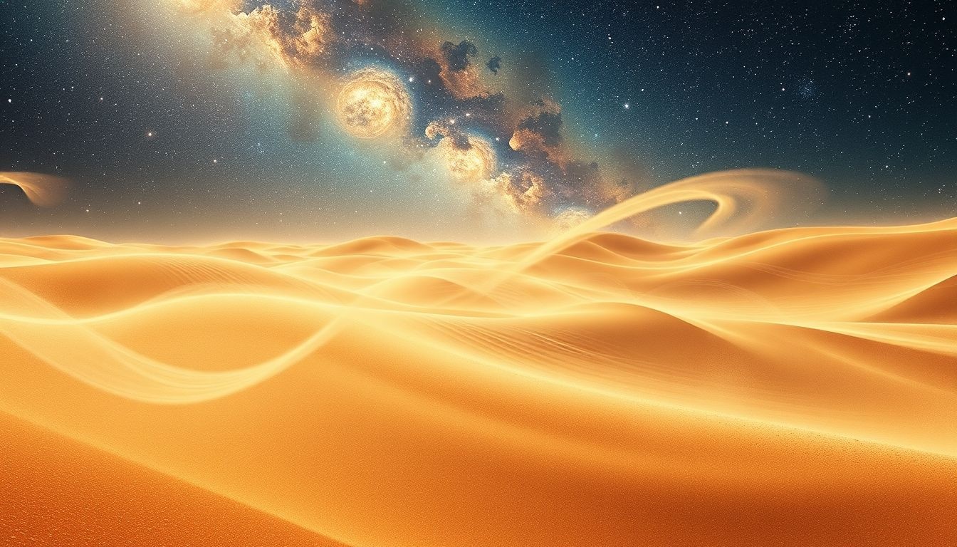 Le vent du désert symbolise souvent le changement et la transformation intérieure.