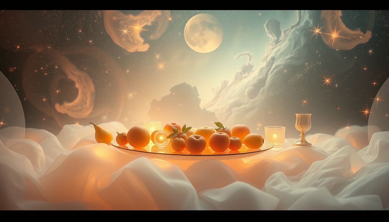 Rêver d’un banquet symbolise souvent l’abondance et la convivialité.