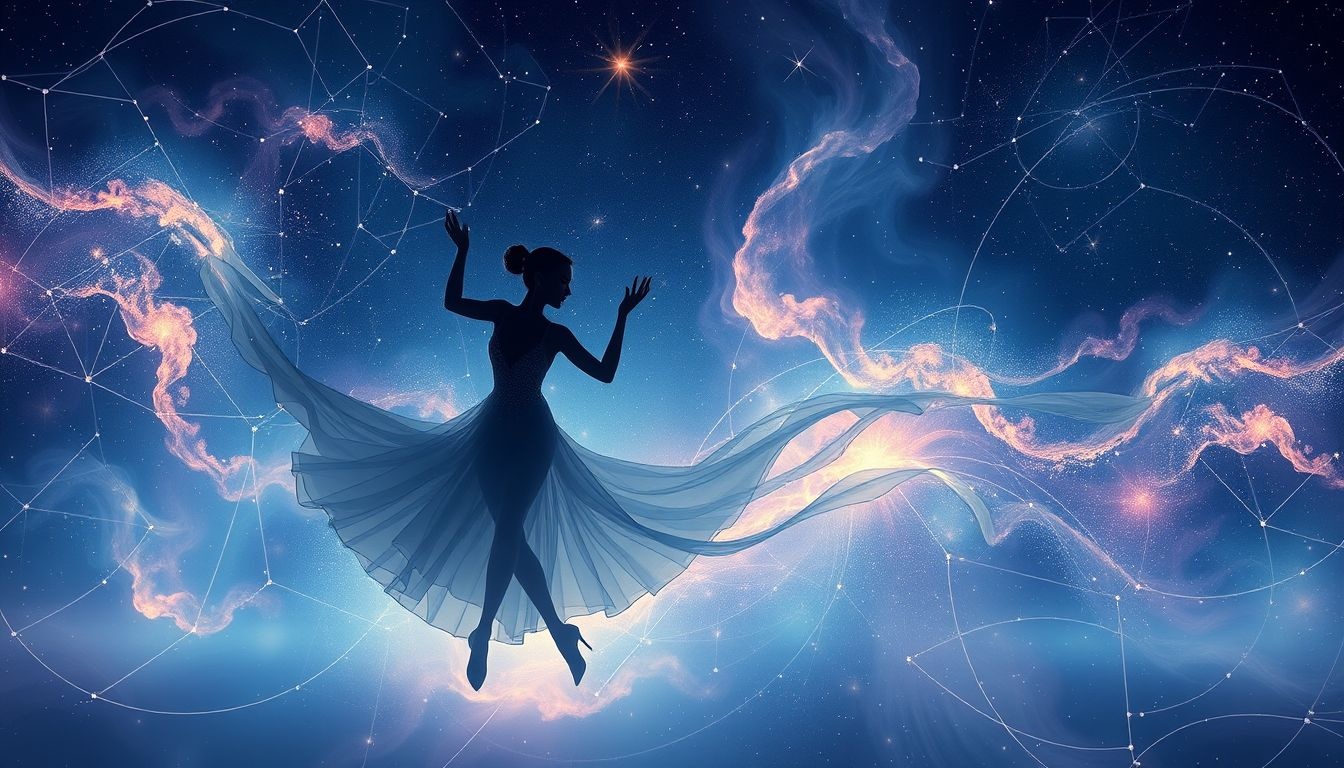 Les figures de la valse symbolisent l'harmonie ou le conflit intérieur.