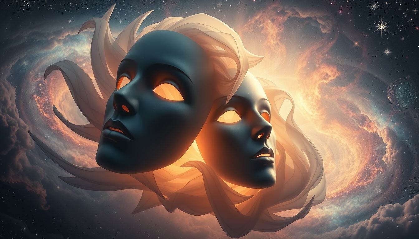 Les masques dans les rêves révèlent souvent une identité cachée.