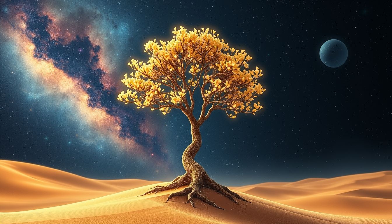 Rêver d’un arbre à huile dans le désert symbolise l’espoir persistant.