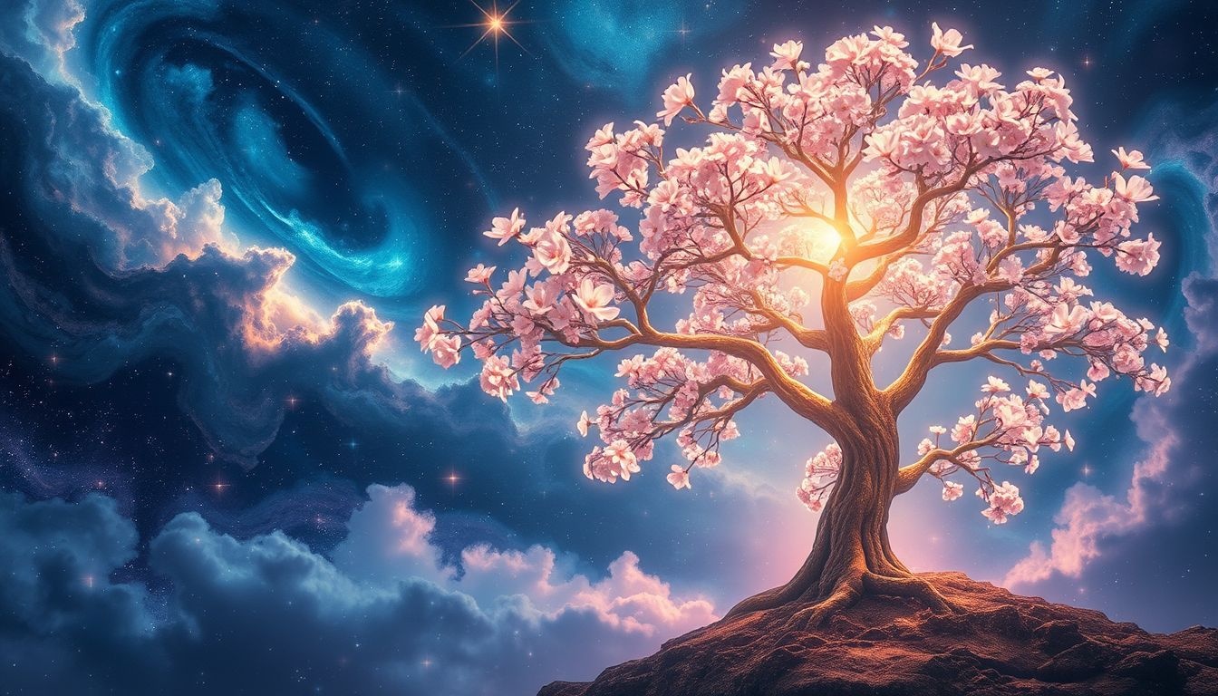 Rêver d'un arbre à huile en fleur symbolise prospérité et renouveau.