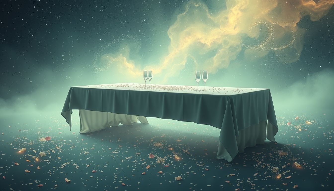 Rêver d'un banquet vide symbolise souvent solitude et attentes déçues.