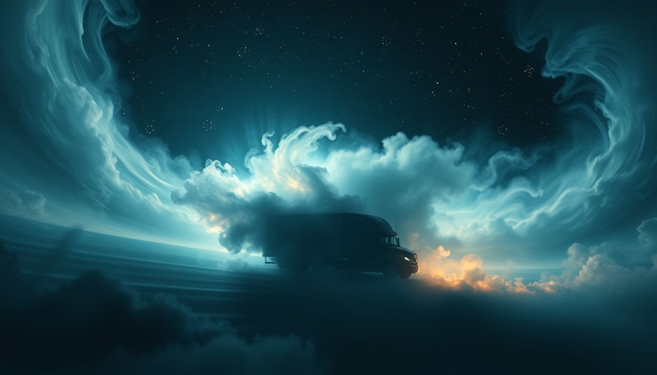 Rêver d’un camion de déménagement nocturne symbolise anxiété face au futur.