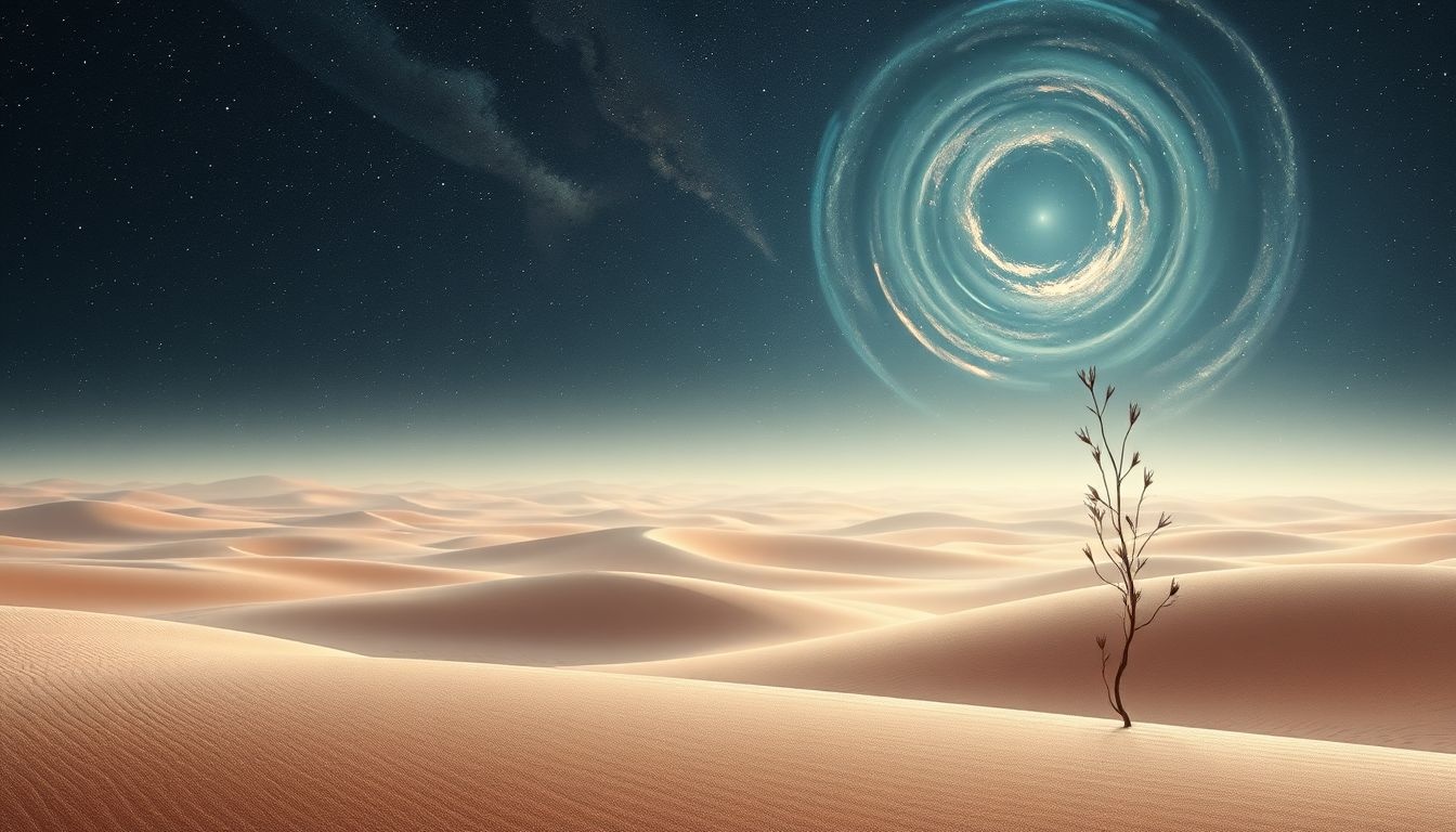 Rêver d’un désert révèle souvent une solitude émotionnelle profonde.