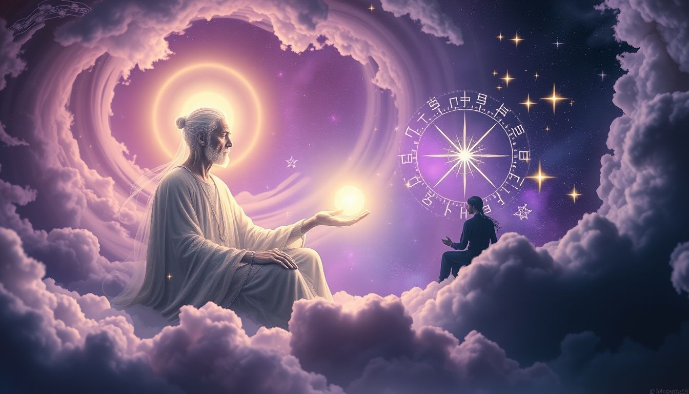 Rêver d’un devin symbolise quête profonde de sagesse intérieure.