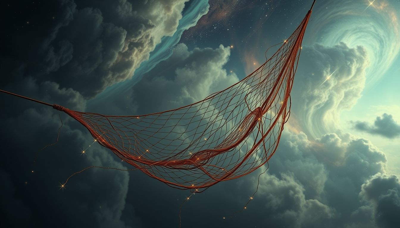 Rêver d'un filet cassé symbolise pertes et occasions manquées importantes.