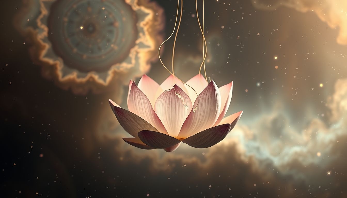 Un lotus endommagé symbolise une blessure émotionnelle profonde.