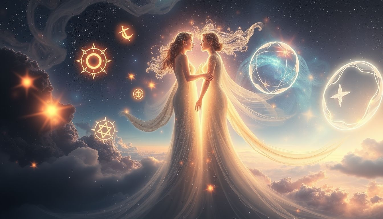 Rêver d’un mariage interreligieux symbolise l’union des opposés spirituels.