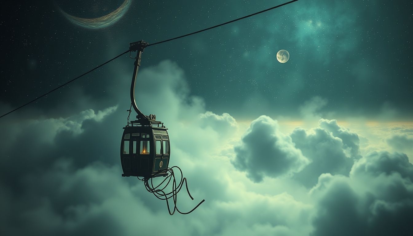 Rêver d'un téléphérique bloqué symbolise des obstacles personnels frustrants.