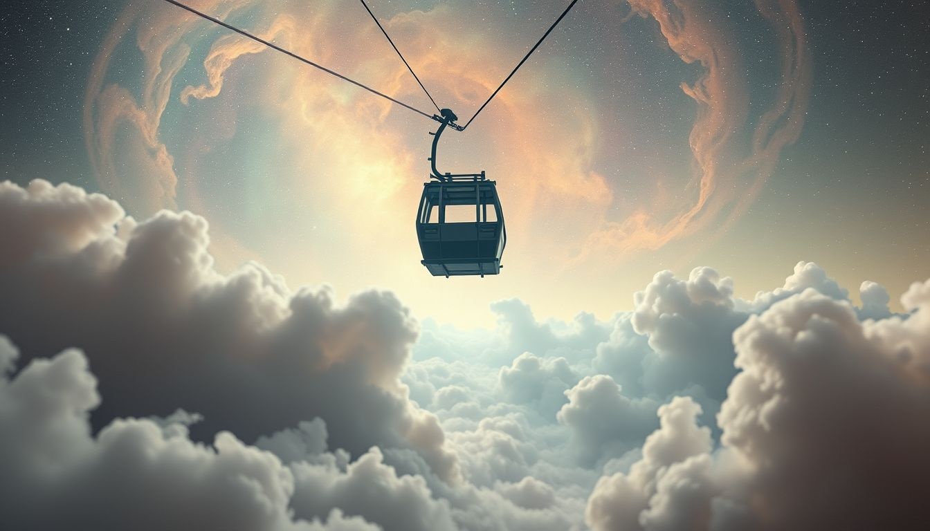 Rêver d’un téléphérique vide symbolise solitude et occasions perdues.