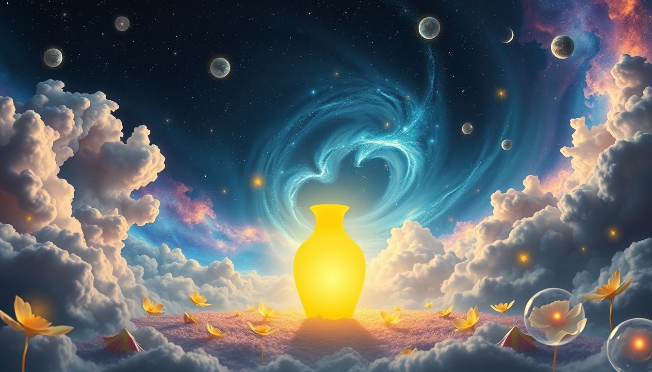 Rêver d’un vase jaune symbolise joie, optimisme et intelligence accrue.