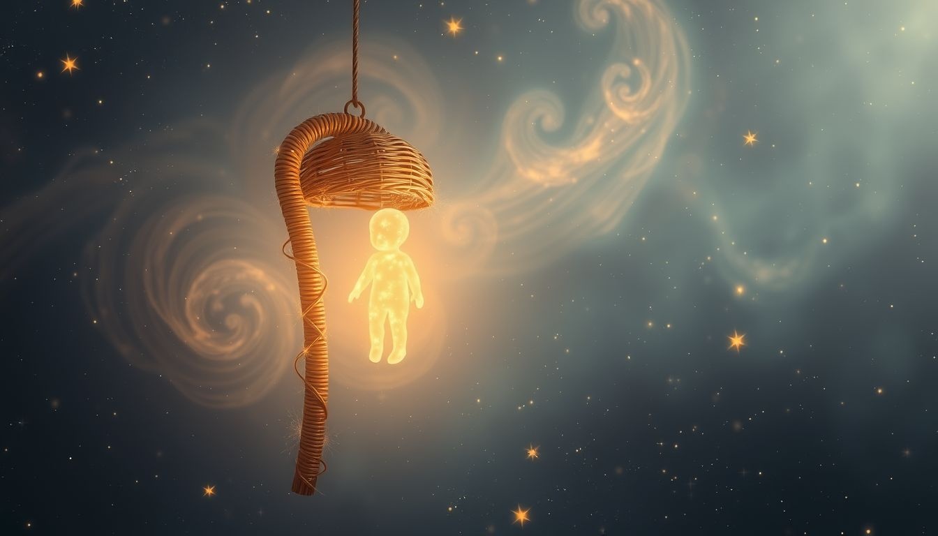 Rêver d’enfant avec canne en rotin symbolise innocence à protéger.