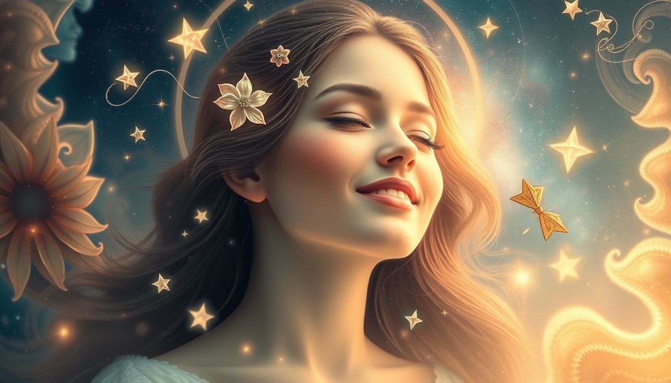 Rêver d'une Madone souriante symbolise un profond apaisement spirituel.