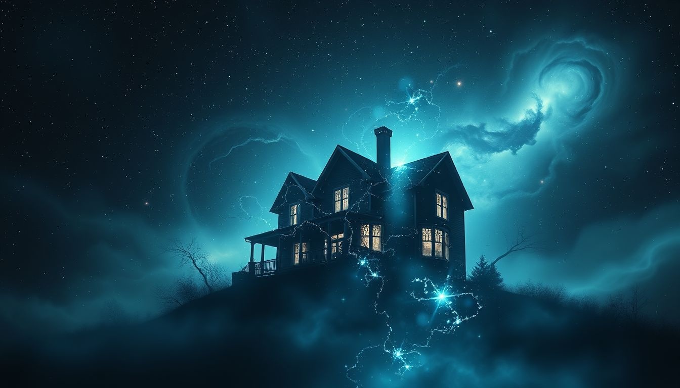 Rêver d’une maison hantée symbolise souvent la peur du passé.