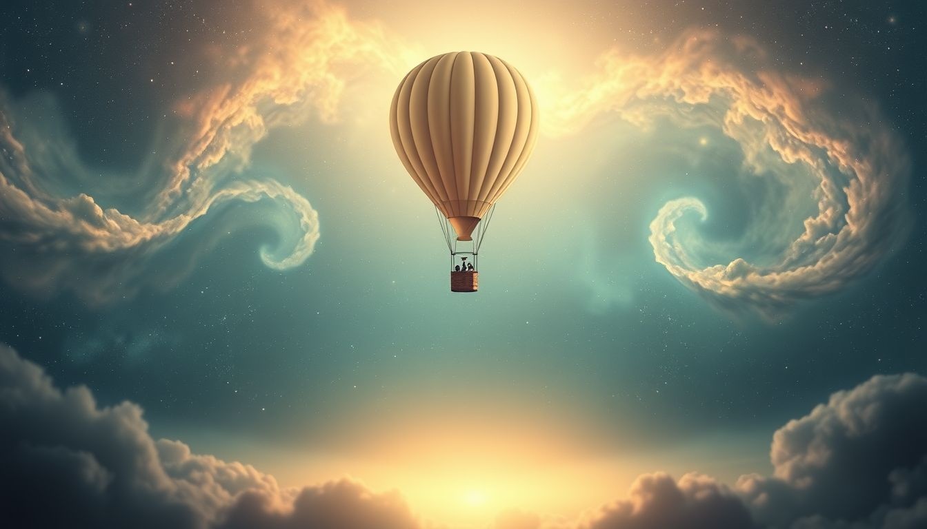 Rêver d’atterrir en montgolfière symbolise un retour à la réalité.