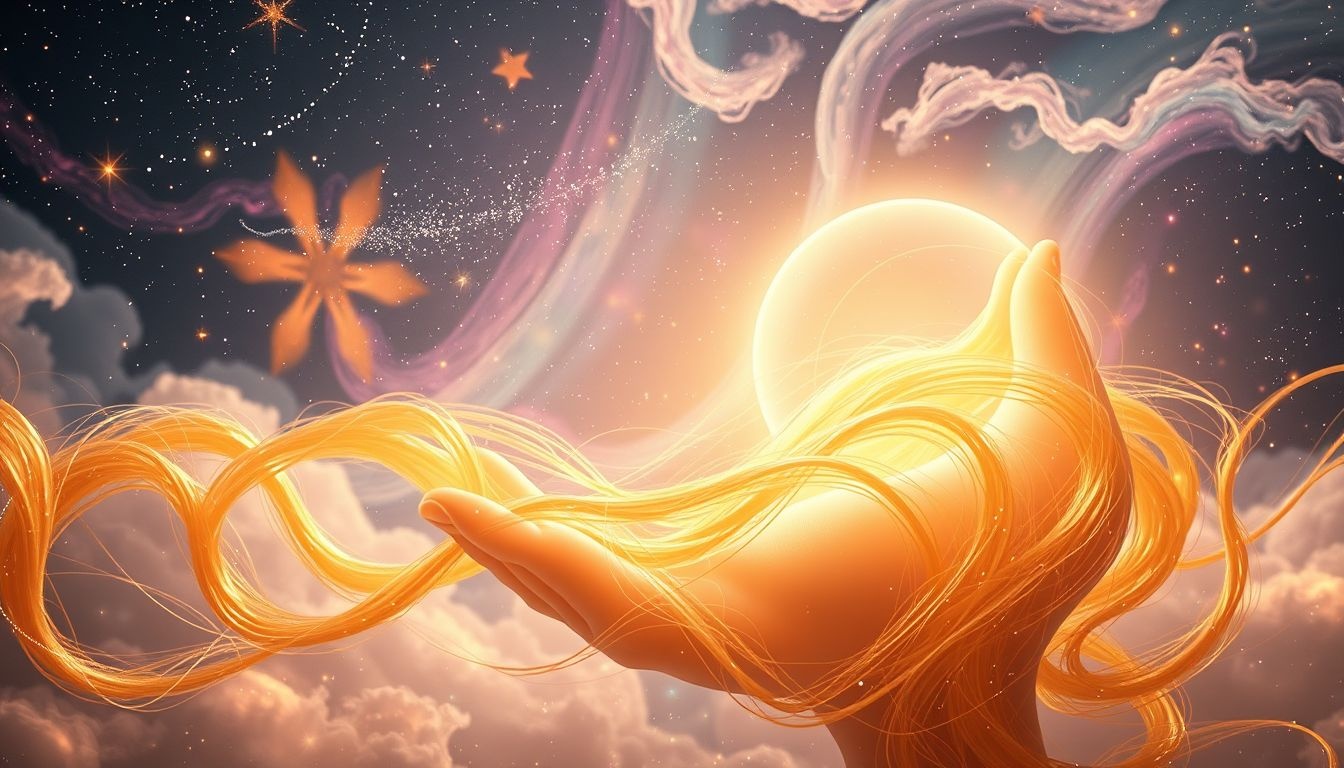 Rêver d’une poche à cheveux blonds symbolise une joie trompeuse.