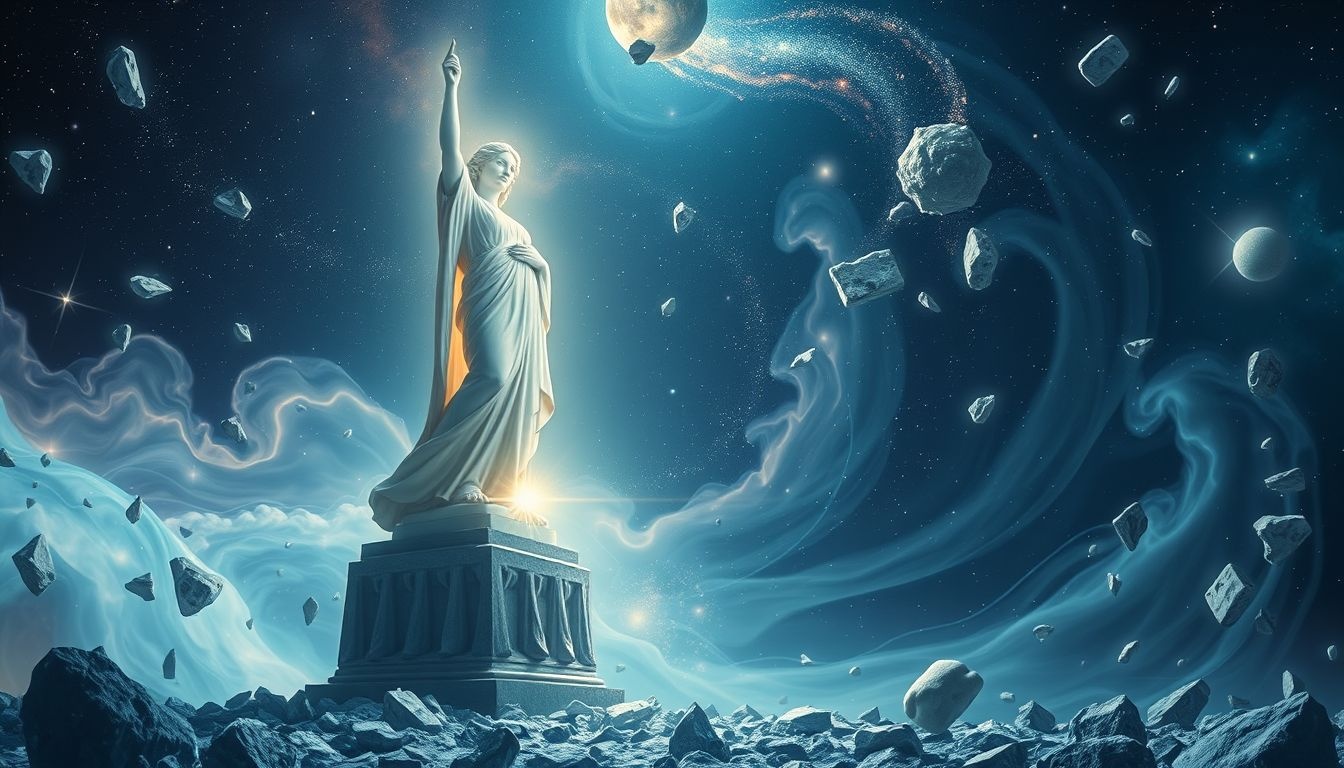 Rêver d'une statue intacte symbolise puissance intérieure et équilibre.