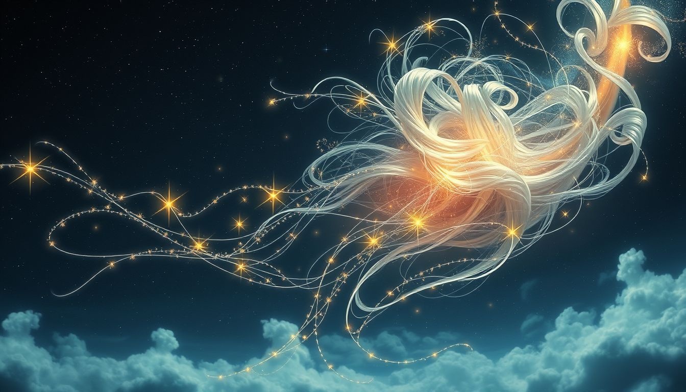 Rêver de cheveux blancs symbolise souvent la sagesse acquise.
