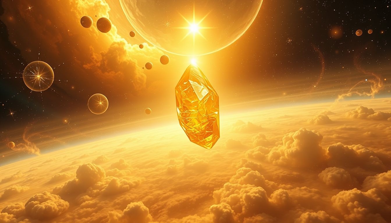 Rêver de citrine symbolise joie, abondance et confiance intérieure.