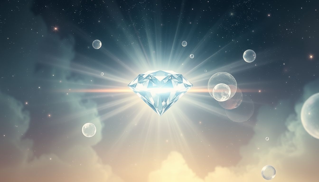 Rêver de diamant symbolise souvent la pureté, force et engagement profond.