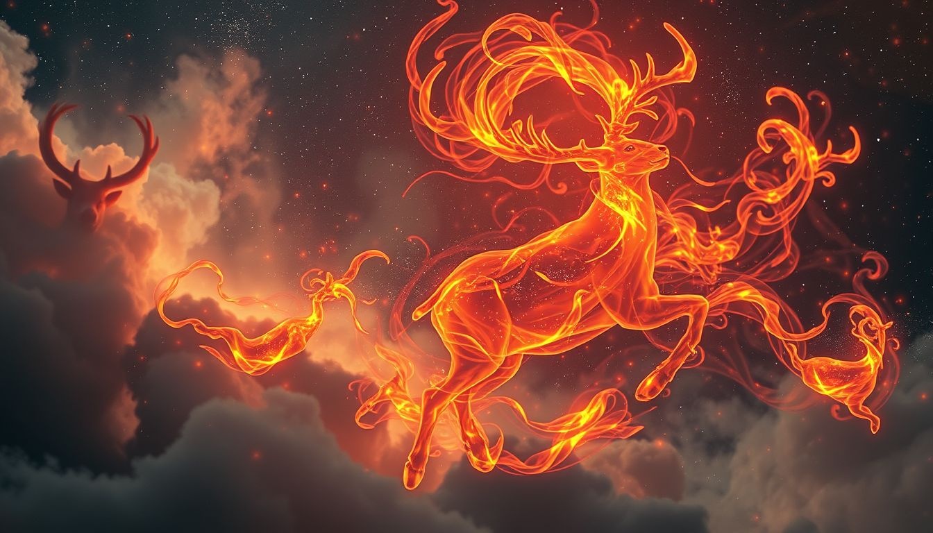 Rêver de gibier en feu symbolise passion intense et dangers cachés.