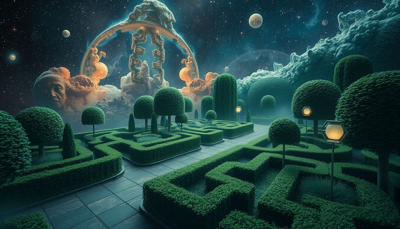 Les jardins maniéristes symbolisent le contrôle raffiné de la nature.