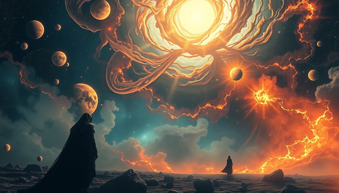 Rêver d'apocalypse céleste symbolise peur et renouveau intérieur profond.