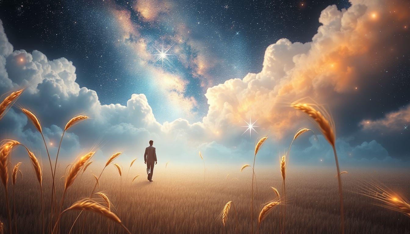 Marcher dans un champ de seigle symbolise la prospérité imminente.