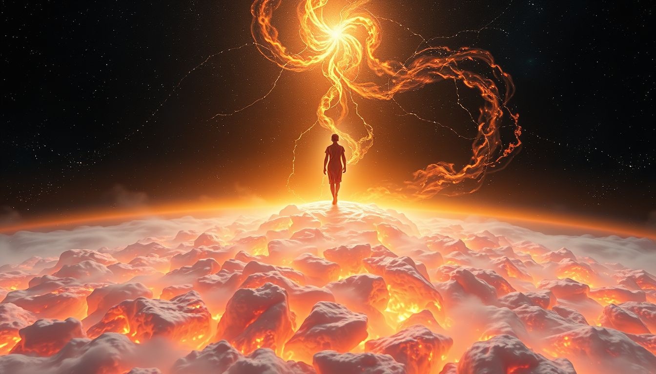 Rêver de marcher sur le feu symbolise un courage extraordinaire.