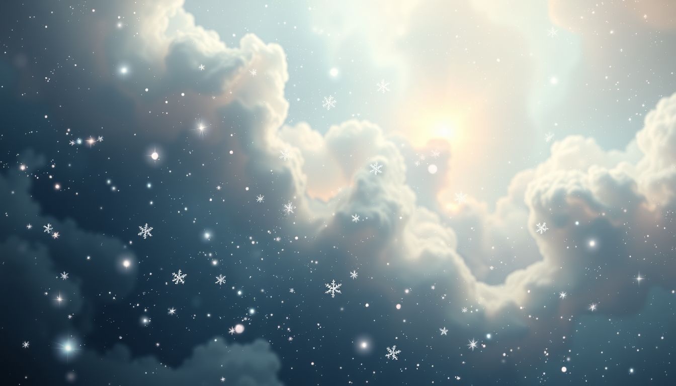 Rêver de neige à Noël symbolise un renouveau paisible et pur.