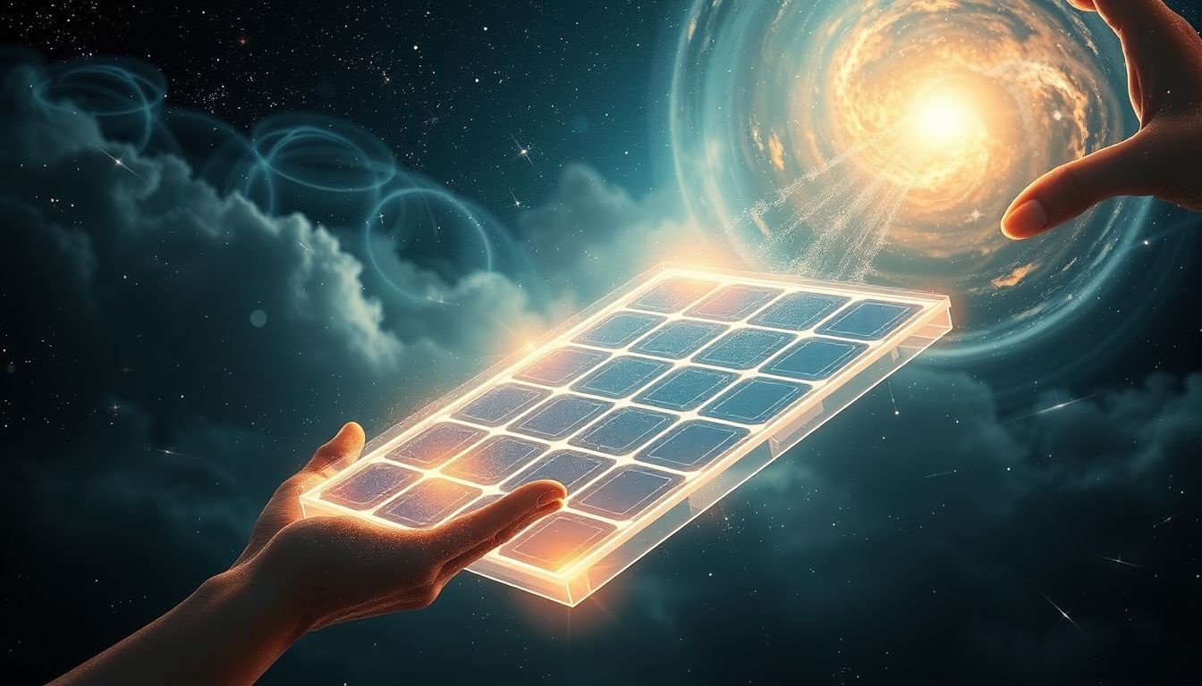 Rêver de nettoyer panneaux solaires symbolise purification et clarté mentale.