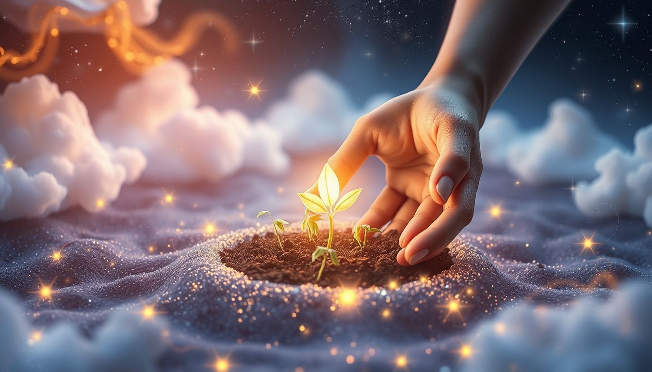 Planter une plante en rêve symbolise souvent un renouveau prometteur.