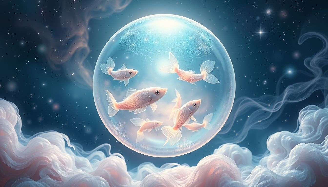 Rêver de poissons paisibles symbolise une harmonie émotionnelle profonde.