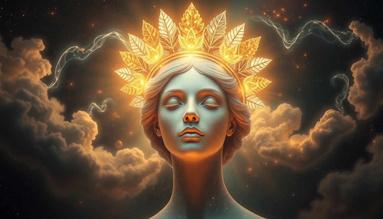 Rêver d'une couronne de laurier symbolise souvent pouvoir et réussite.