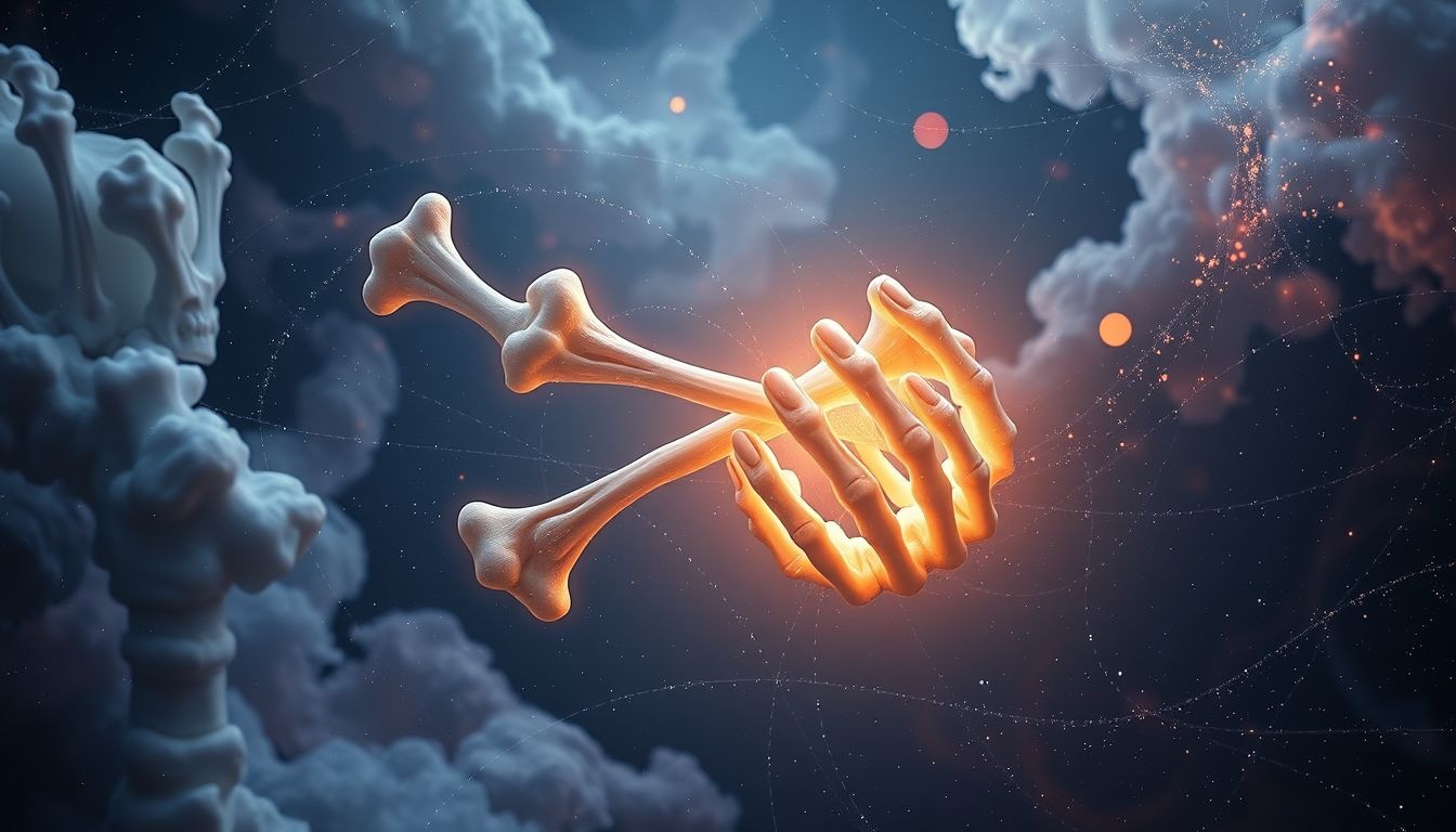 Rêver de soigner des os symbolise la guérison intérieure profonde.