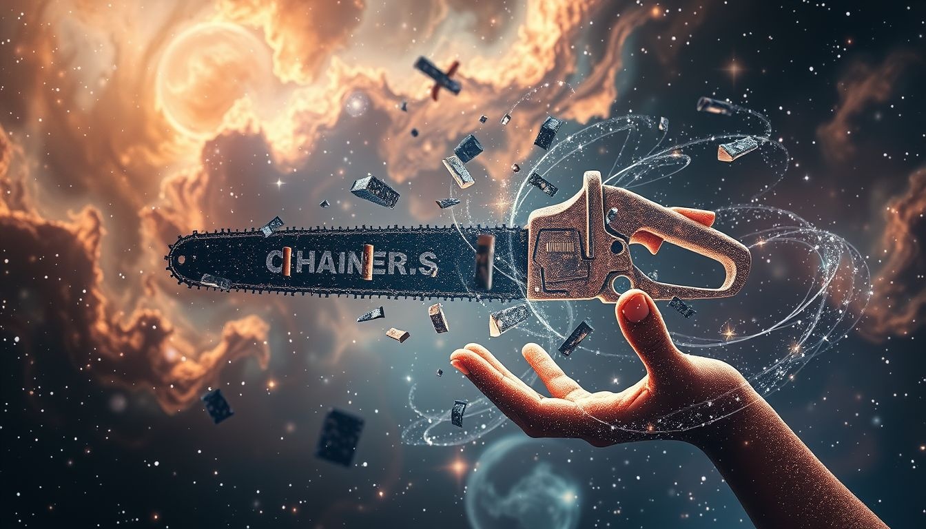 Rêver de réparer une tronçonneuse symbolise reprendre contrôle et puissance.