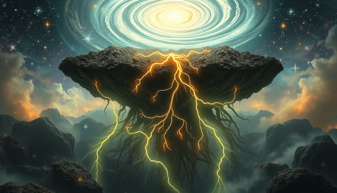 La sève symbolise l'énergie vitale reliant terre et croissance.