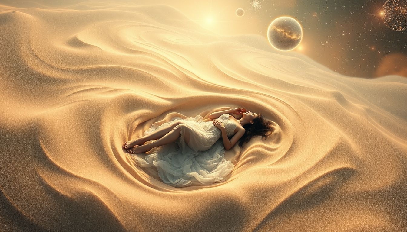 Les sables mouvants symbolisent un sentiment d'enlisement et d'impuissance.