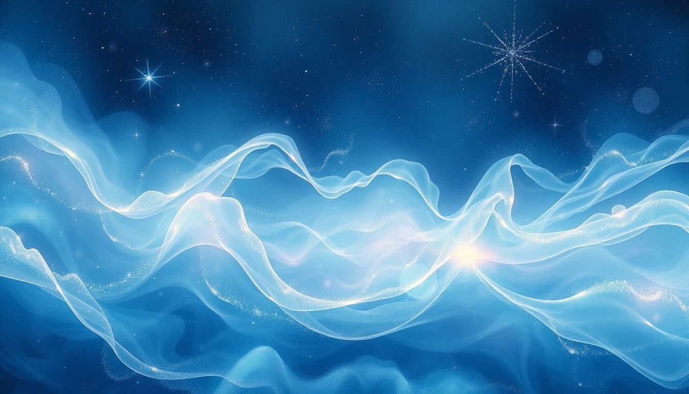 Le bleu symbolise paix intérieure, sincérité et élévation spirituelle.