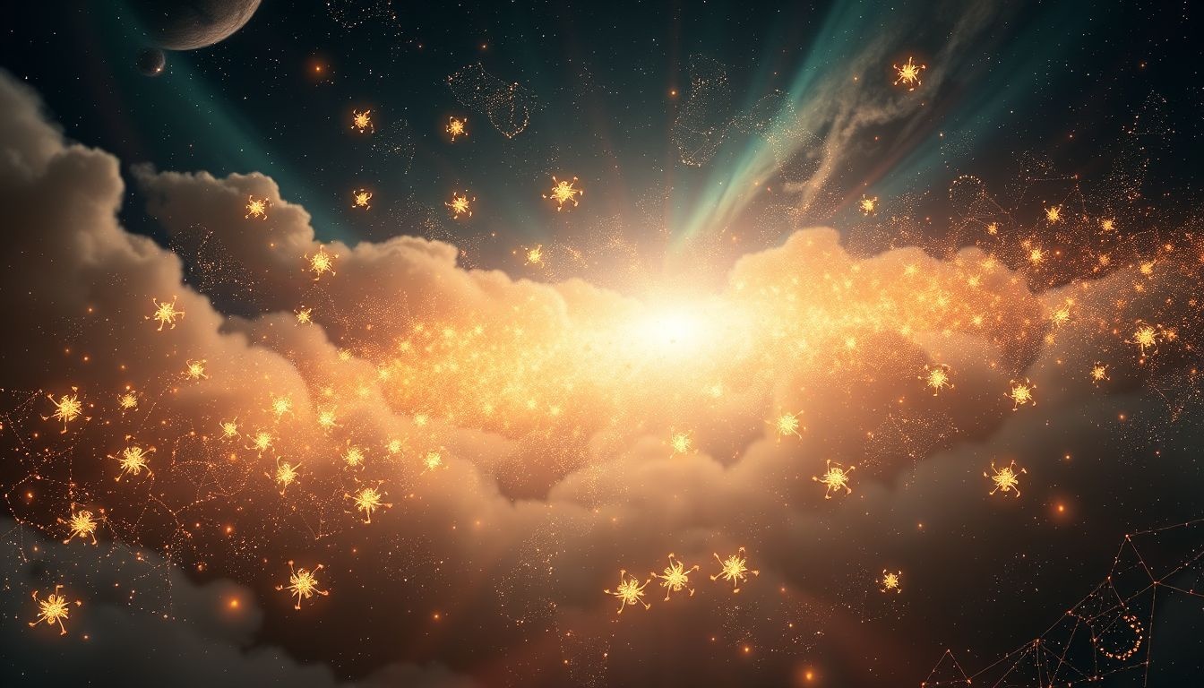Les tiques lumineuses symbolisent une menace cachée mais visible.