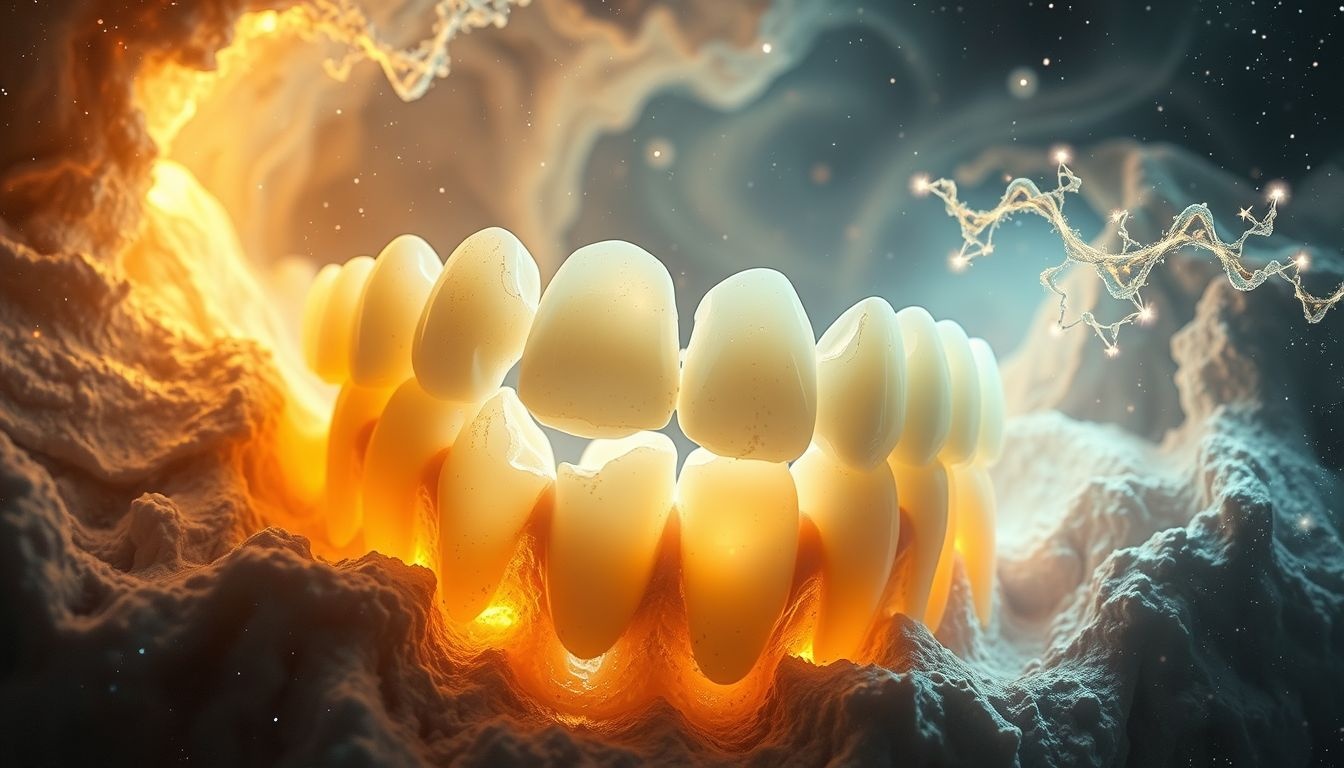 Les dents cariées symbolisent souvent le vieillissement et la perte d'énergie.