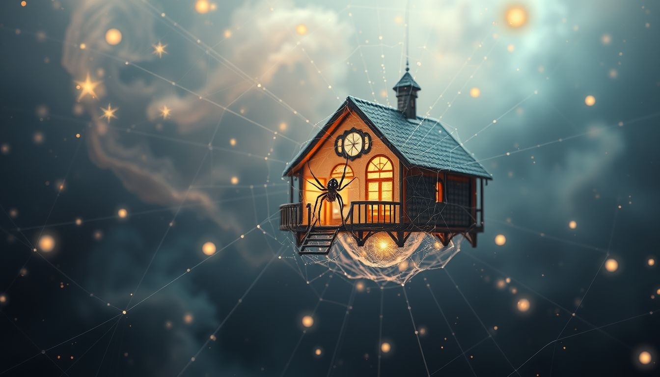 Rêver d'une veuve noire symbolise souvent un danger imminent chez soi.