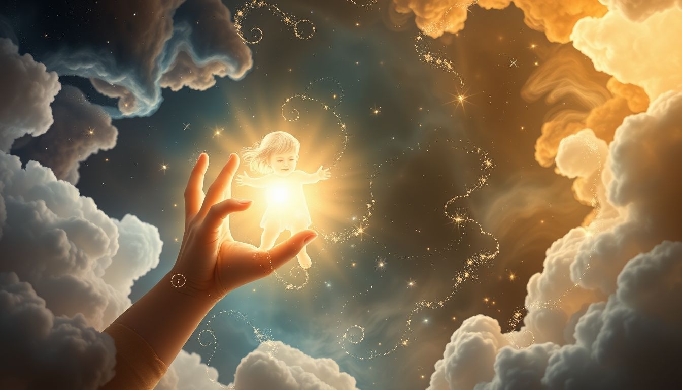 Acclamer un enfant symbolise la pureté et un avenir prometteur.