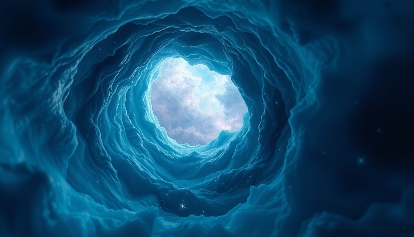 Rêver d’une caverne étroite symbolise souvent une peur intérieure intense.