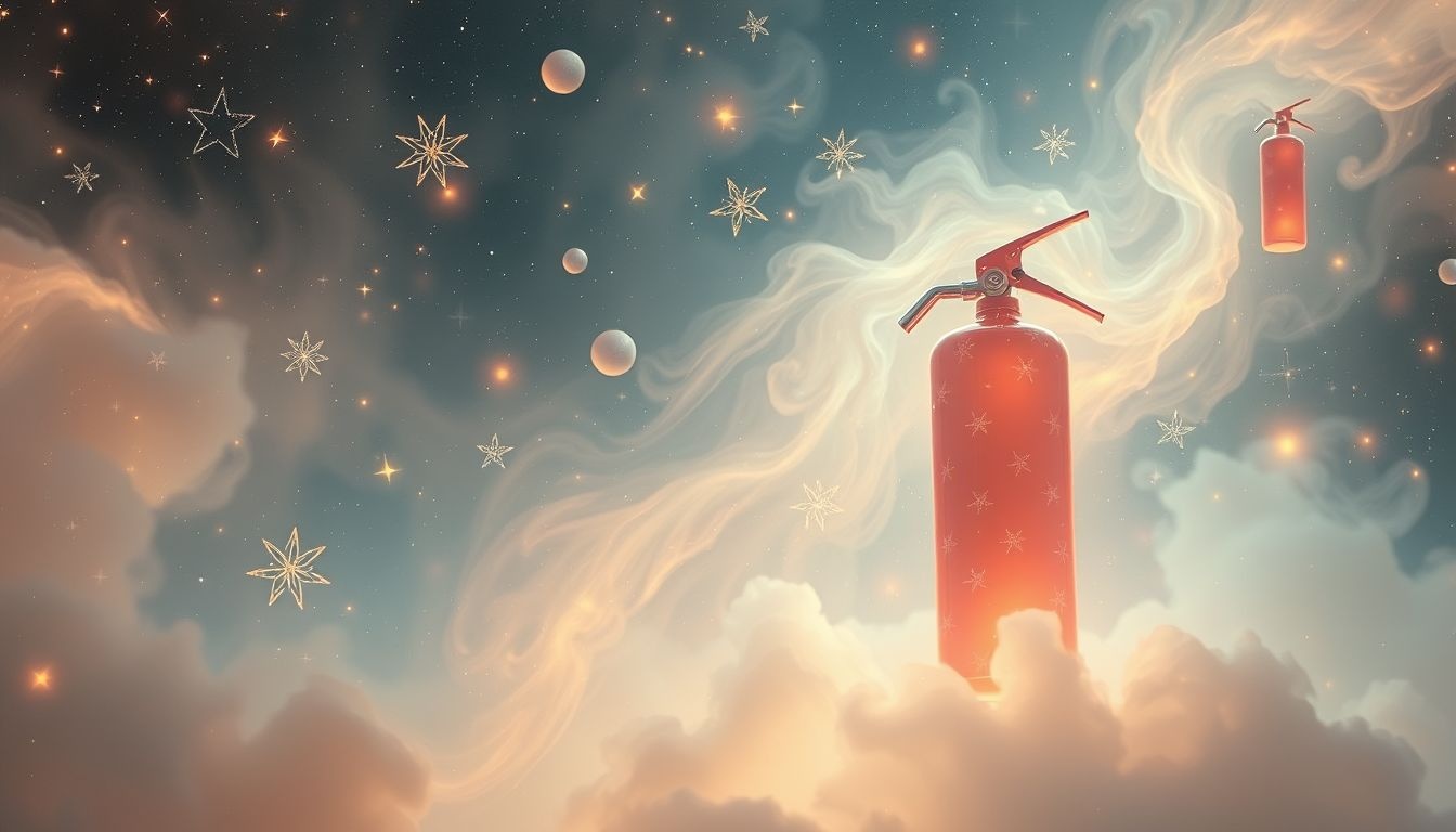 Rêver d'extincteur symbolise souvent la maîtrise des émotions intenses.