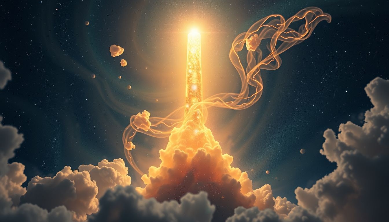 La colonne symbolise l'ascension vers pouvoir, ambition et succès.